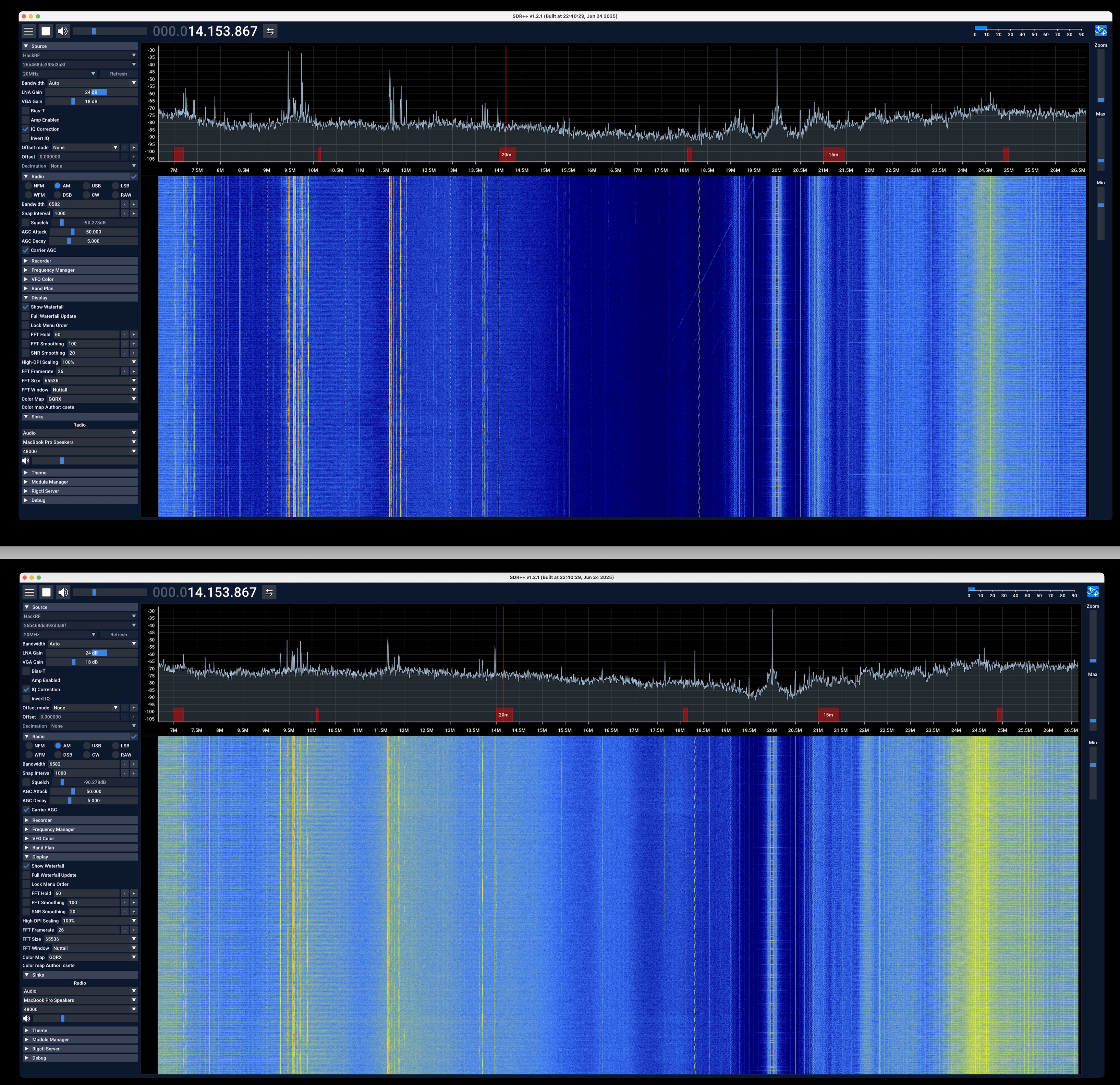 EFHW before after comparison